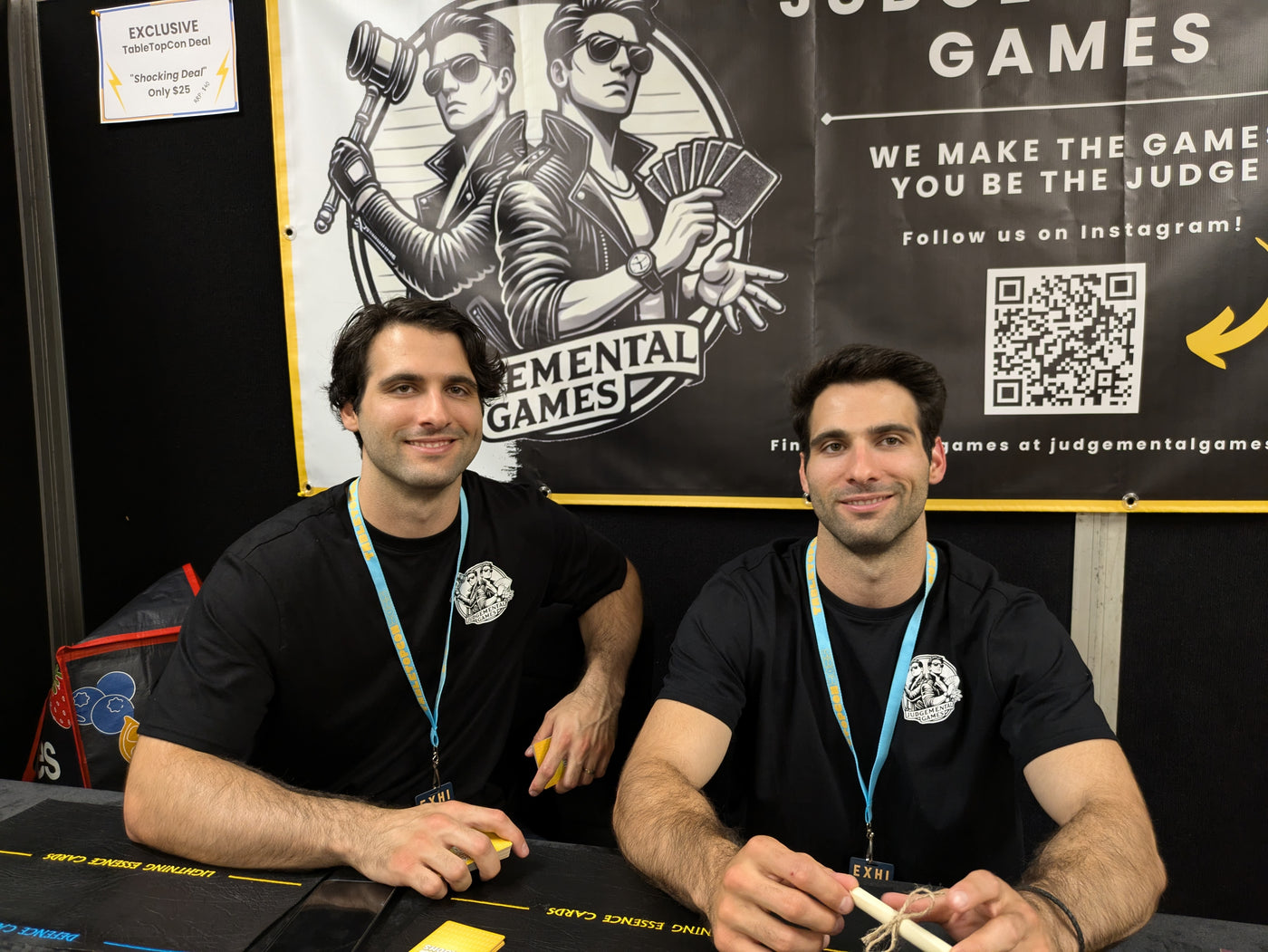 Judgemental Games founders at Tabletopcon